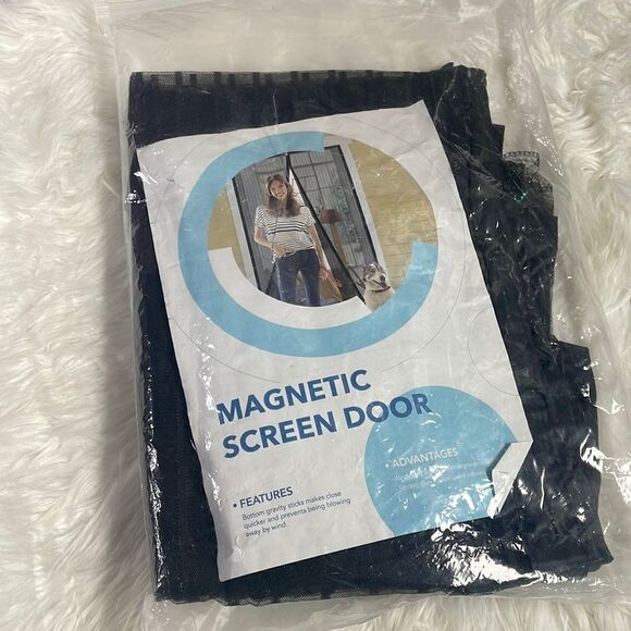 Magnetic Screen Door 100x210cm Black NWOT - Picture 1 of 4